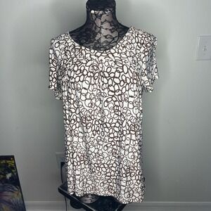 Angee Women's Short Sleeve Blouse Size Large